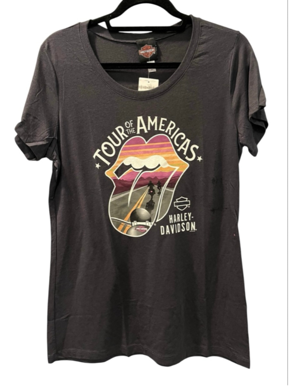 Harley Davidson Rolling Stones Tour America's NWT 2017 Short Sleeve T-Shirt 2XL